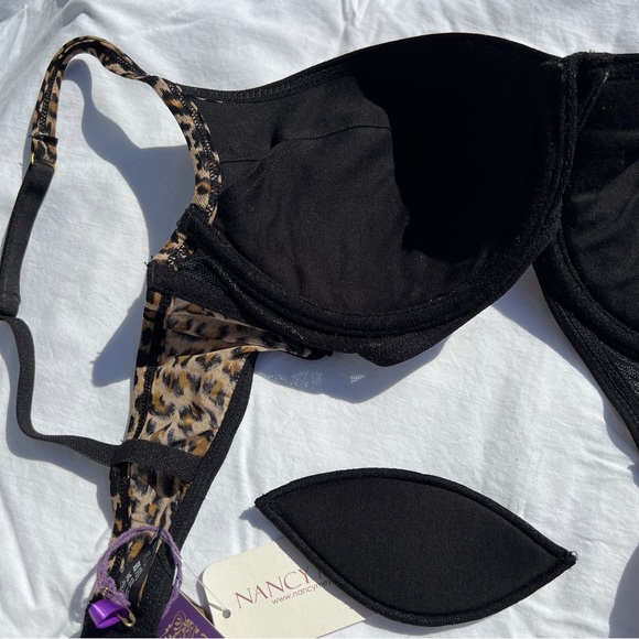 NWT Maison Close Suite Fatale Leopard Print Push Up Bra, 36C - Picture 9 of 15
